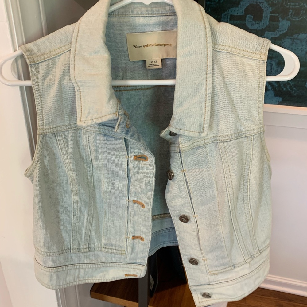 Pilcro Denim Vest // Anthropologie